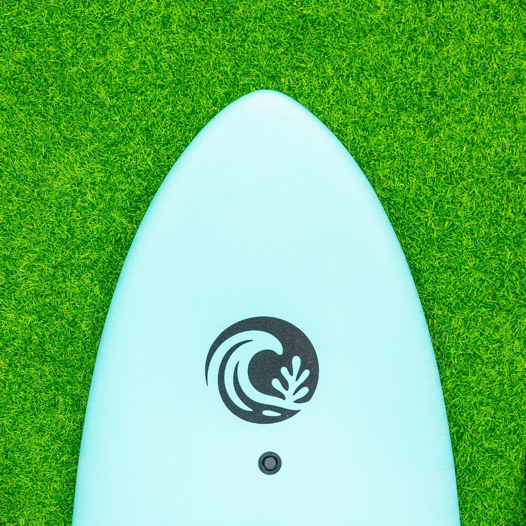 KO'A Lemon Pop 5ft 10in Small Wave - Soft Top Foam Surfboard - Includes Leash and Fins