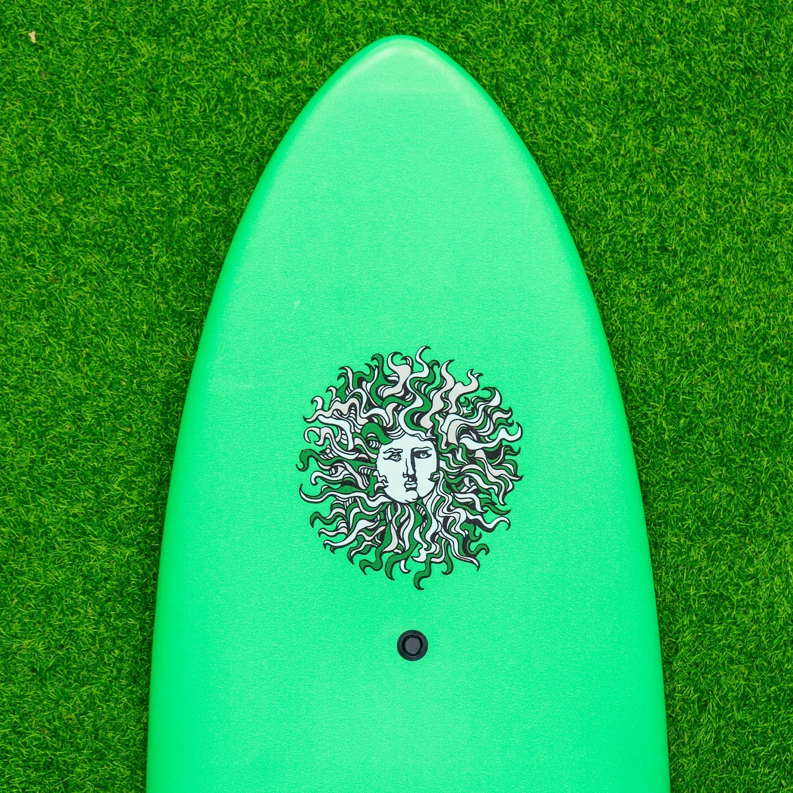 Zephyr - Soft Top Foam Surfboard - Includes Leash and Fins