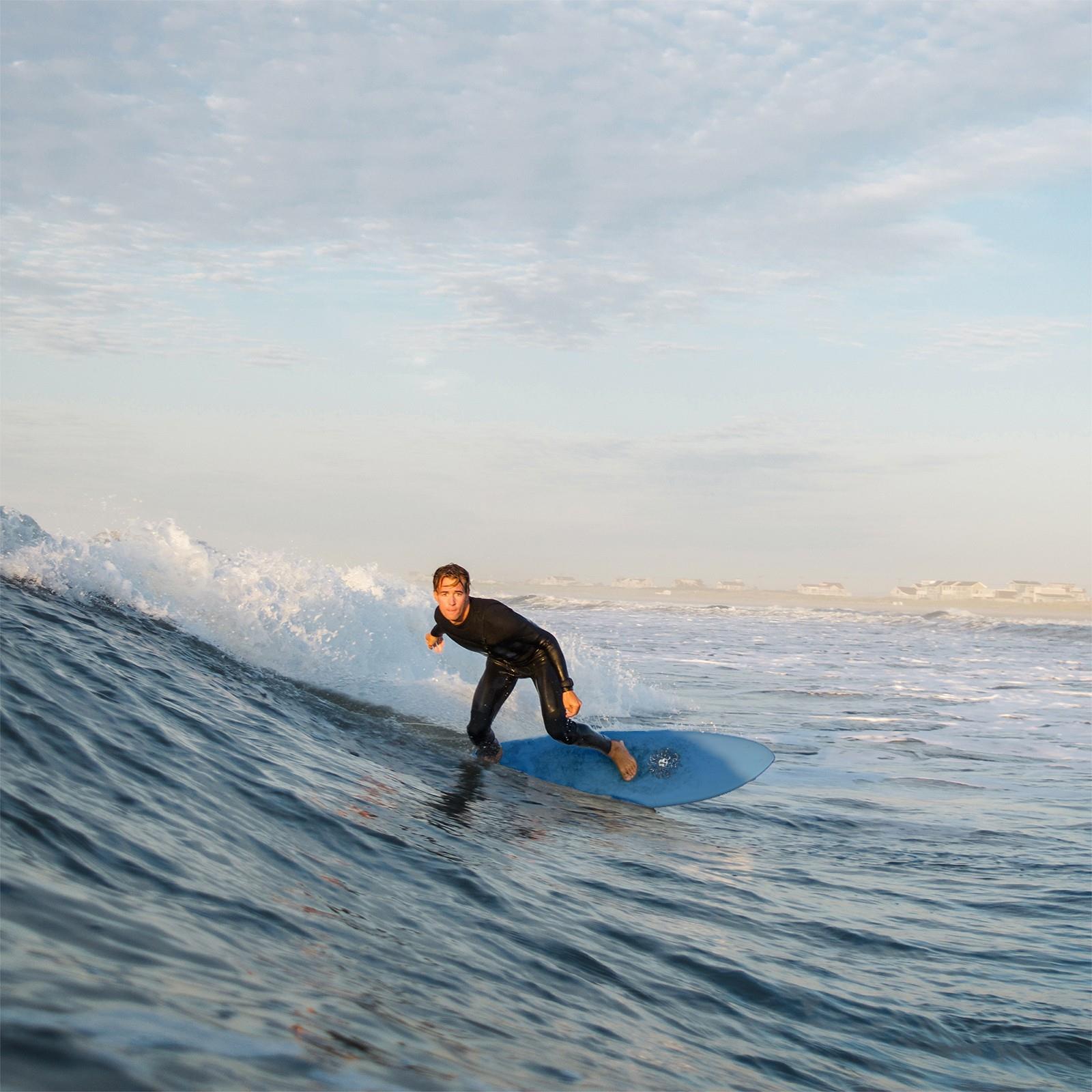 Zephyr - Soft Top Foam Surfboard - Includes Leash and Fins