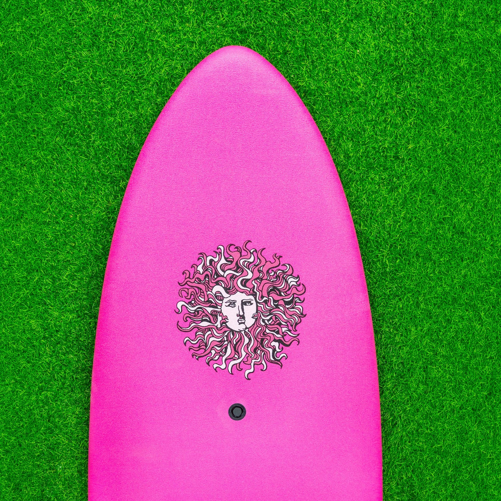 Zephyr - Soft Top Foam Surfboard - Includes Leash and Fins