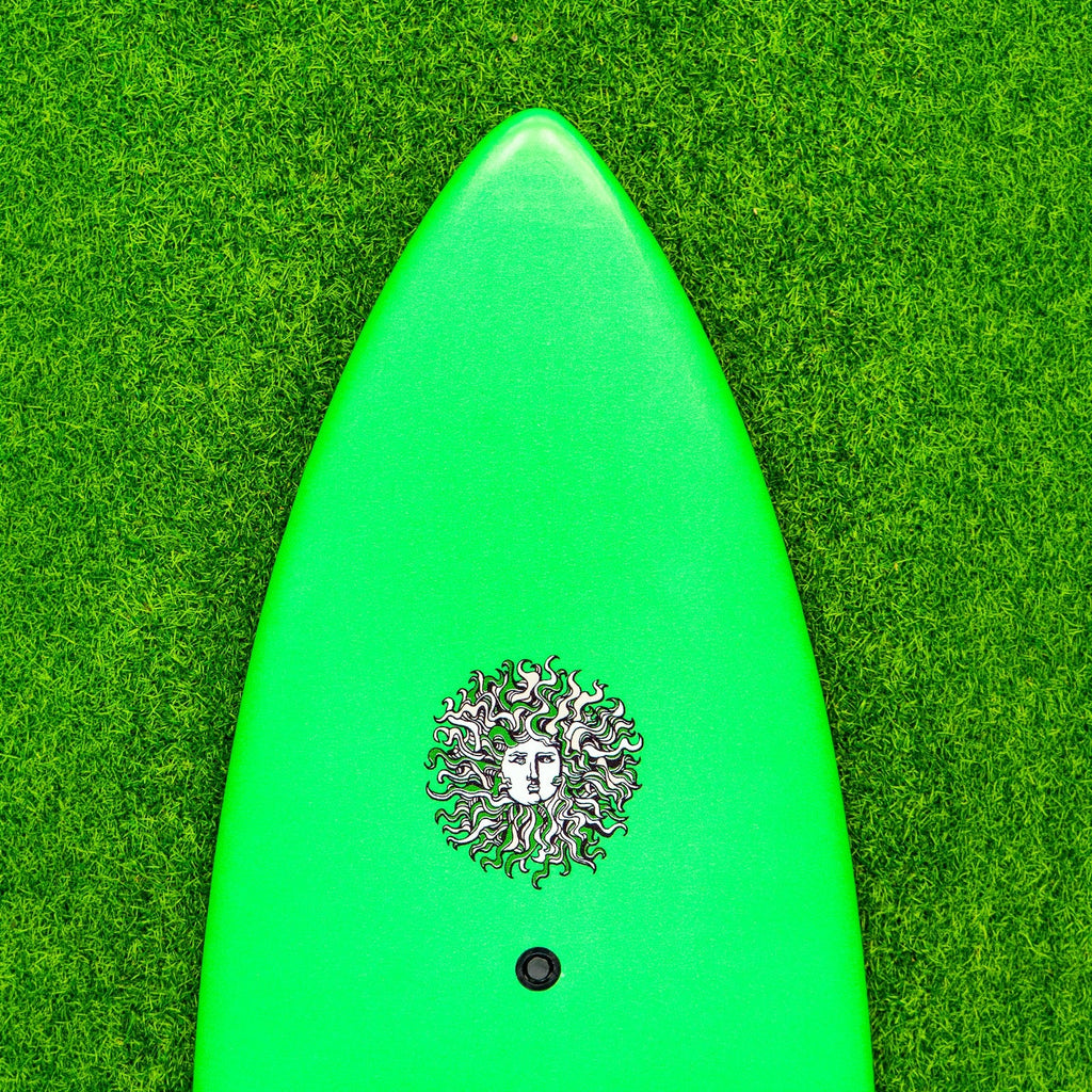 High Performance - Soft Top Foam Surfboard - Includes Leash and Fins