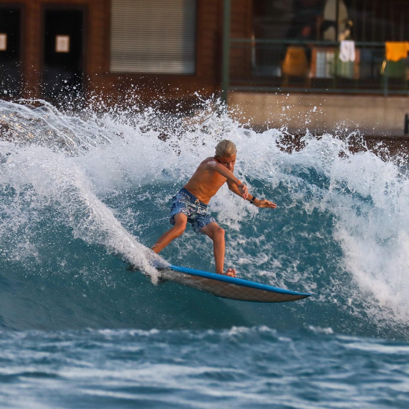 High Performance - Soft Top Foam Surfboard - Includes Leash and Fins