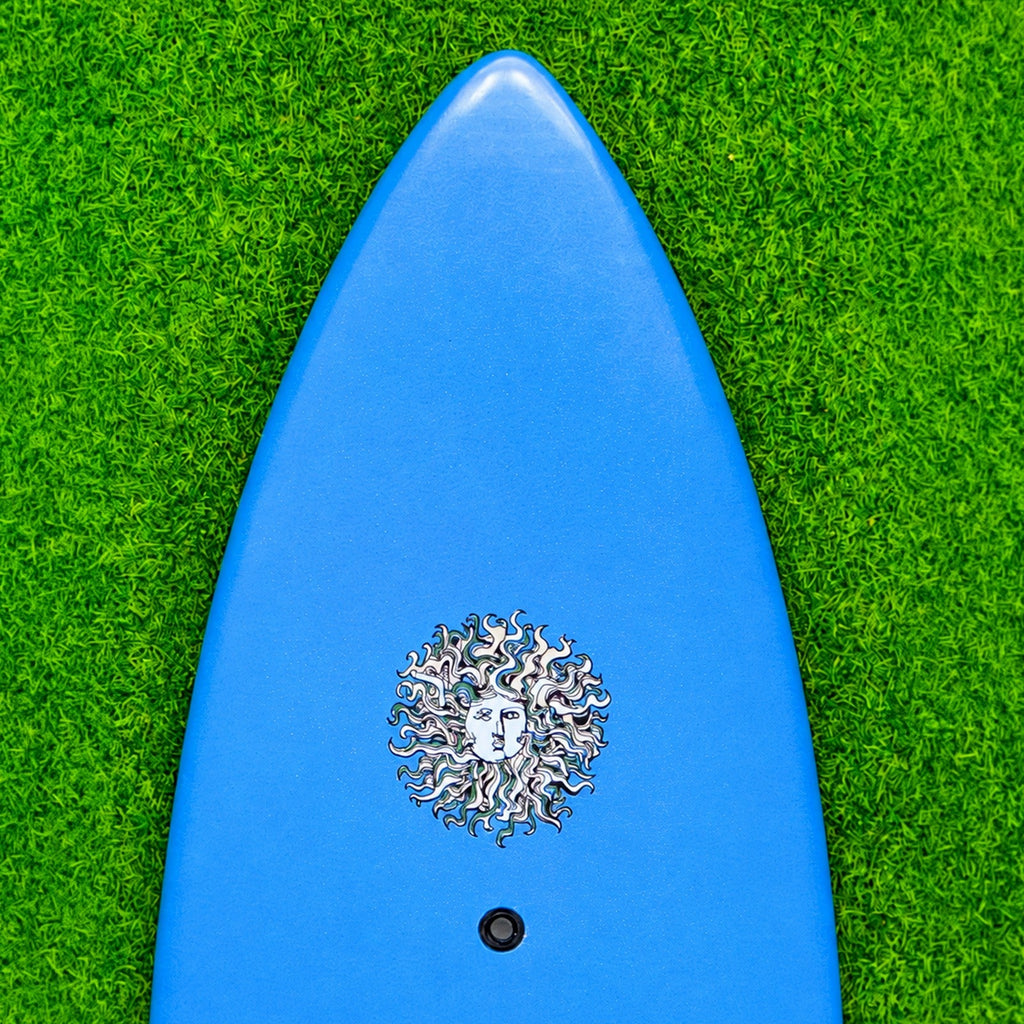 High Performance - Soft Top Foam Surfboard - Includes Leash and Fins
