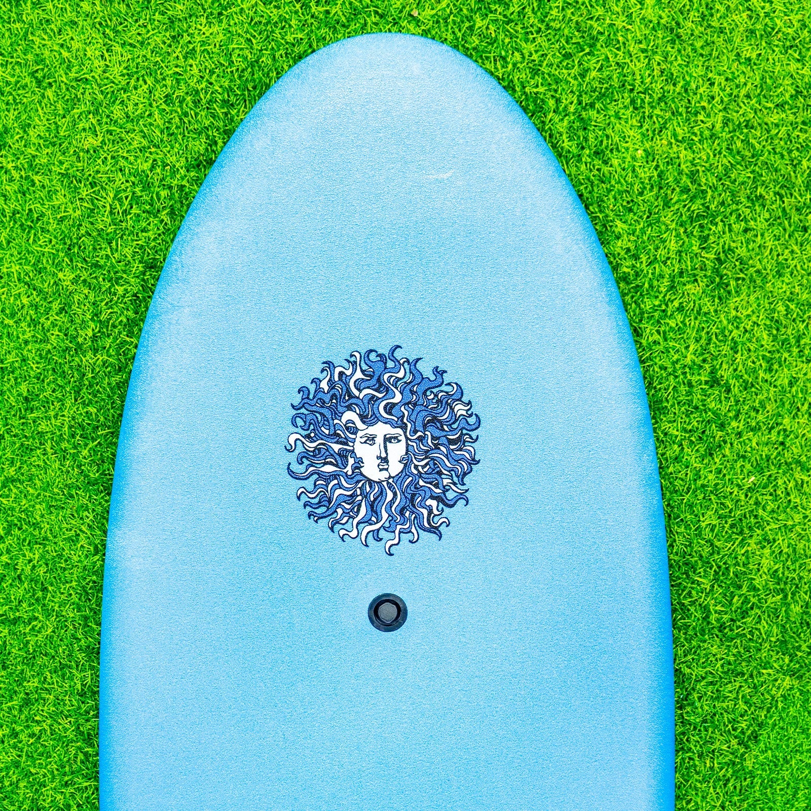 4-4 4ft 4in Bodyboard - Soft Top Short Foam Surfboard for Beginners and Kids - Includes Leash and Fins