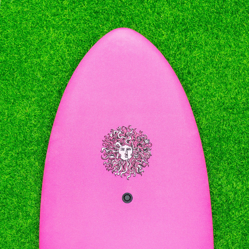 5-5 5ft 5in Fish - Soft Top Short Foam Surfboard for Beginners and Kids - Includes Leash and Fins