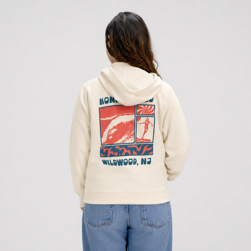 Panels of Summer Womens Zip Hoodie
