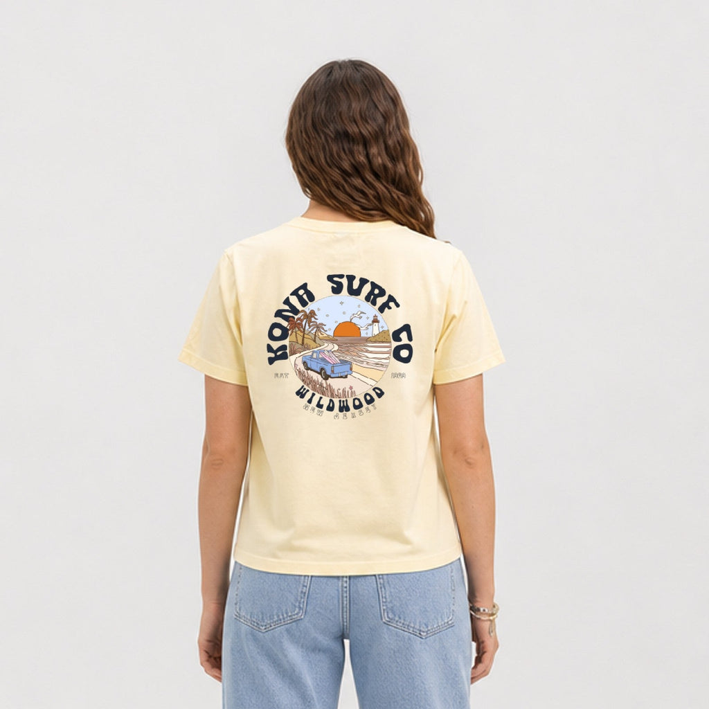 Road to the Beach Womens Midlength T-Shirt