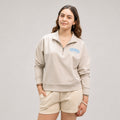 Bubble Puff Quarter Womens Zip Hoodie