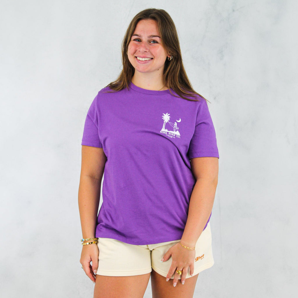 Moon Light Surf Womens T-Shirt