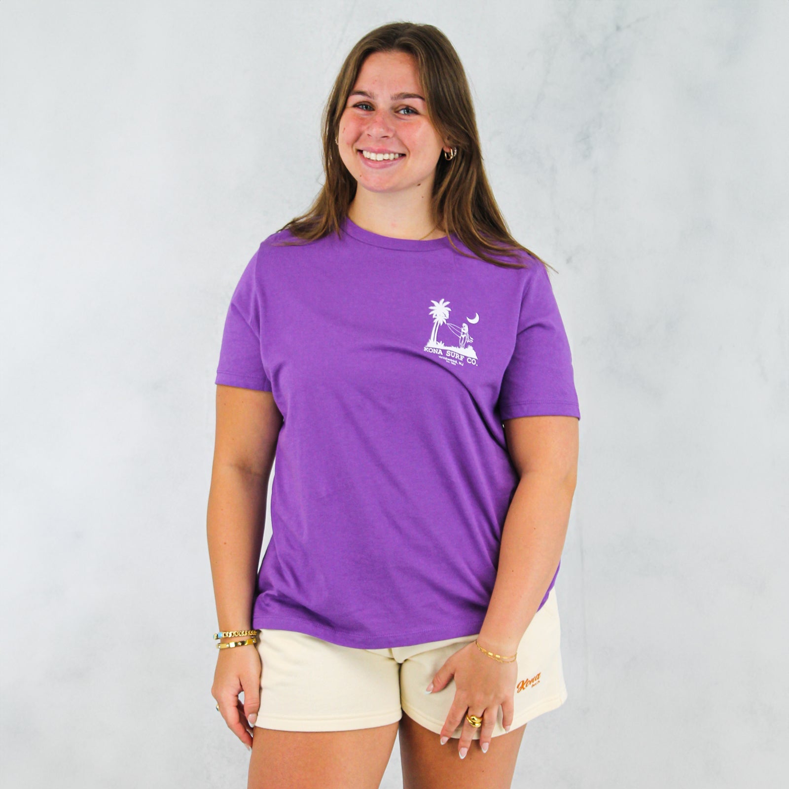 Moon Light Surf Womens T-Shirt