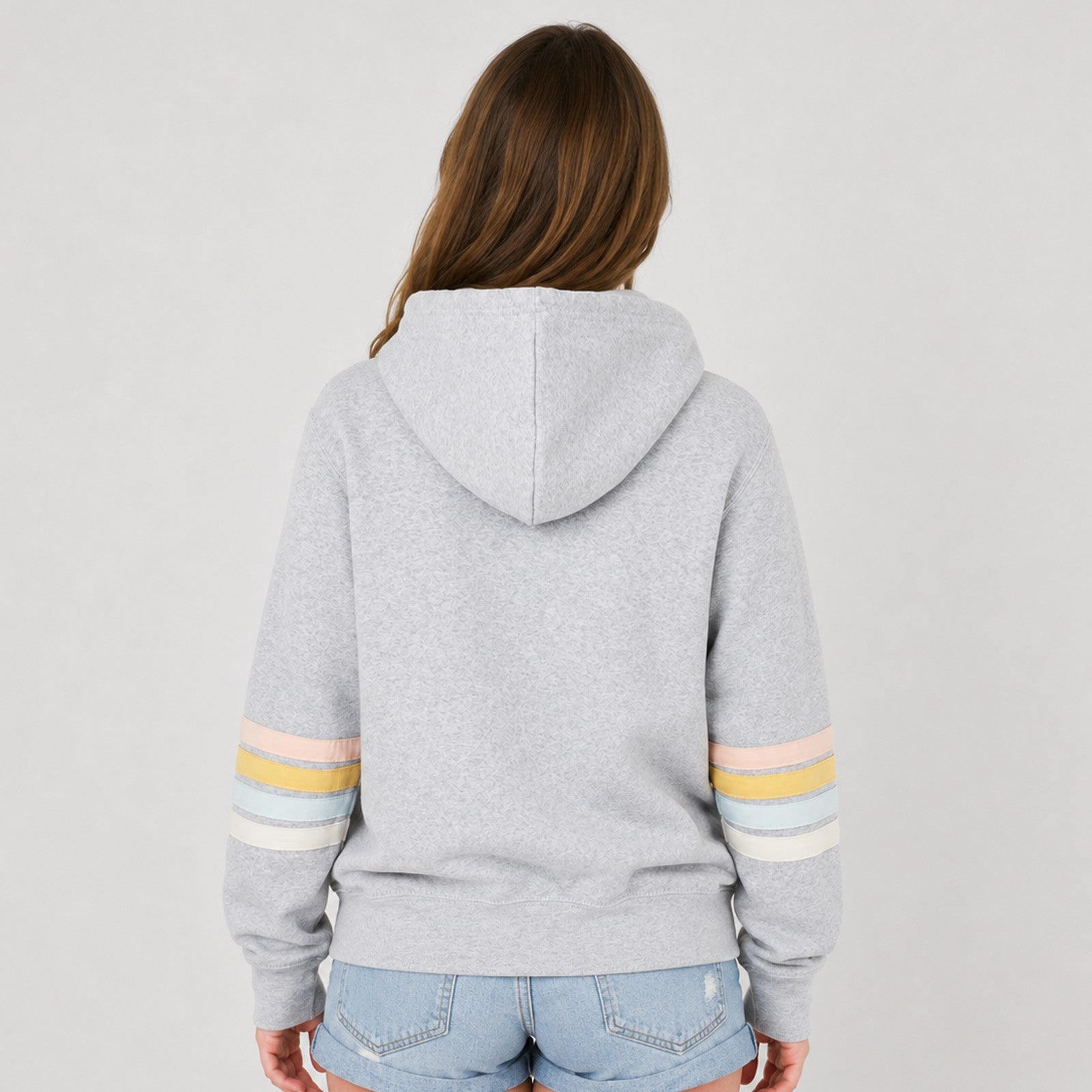 Luna Stripe Womens Zip Hoodie