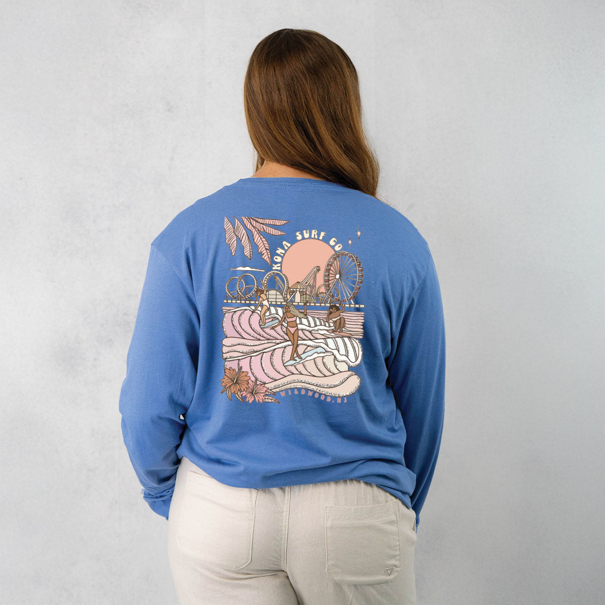 Summer Sunrise Womens Long Sleeve Shirt