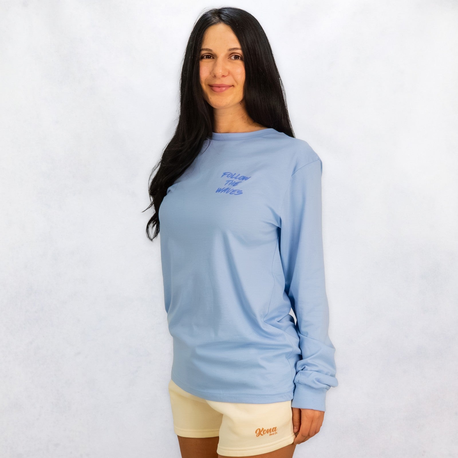 Follow the Waves Brush Womens Long Sleeve Shirt