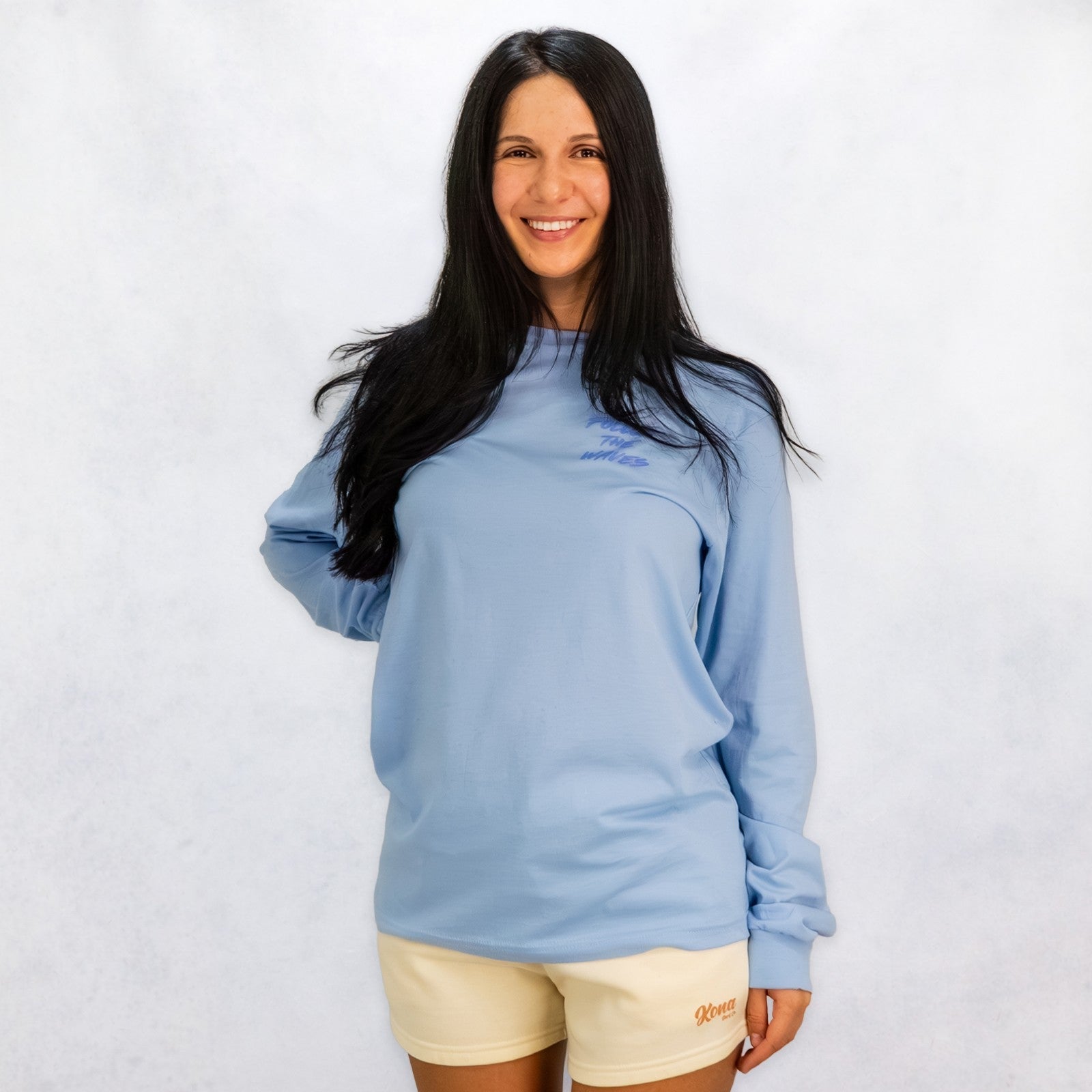 Follow the Waves Brush Womens Long Sleeve Shirt