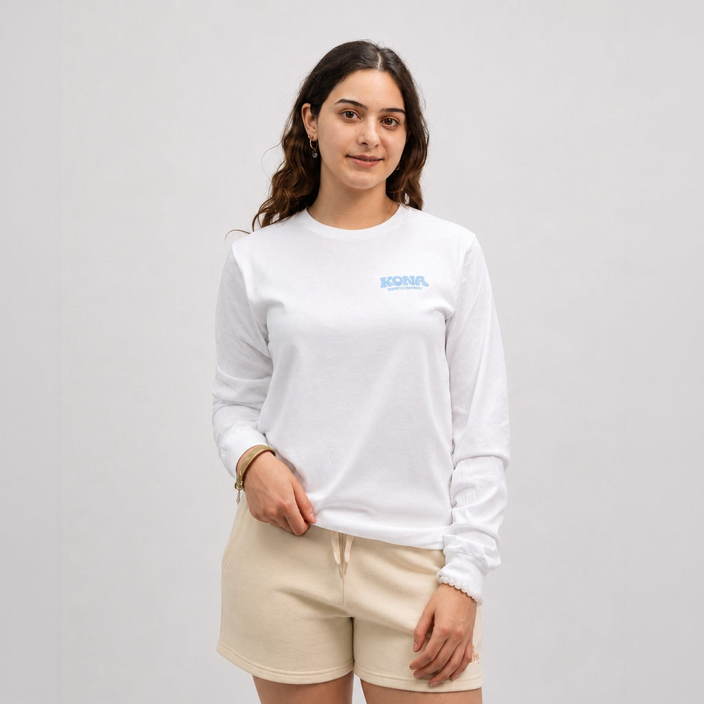 Bubble Puff Womens Long Sleeve Shirt