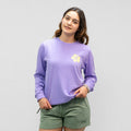 Hibiscus Puff Womens Long Sleeve Shirt