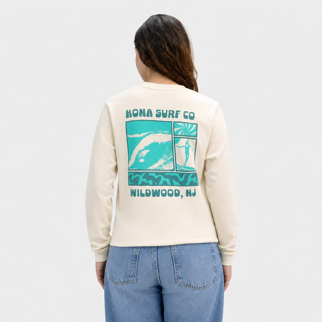 Panels of Summer Womens Long Sleeve Shirt