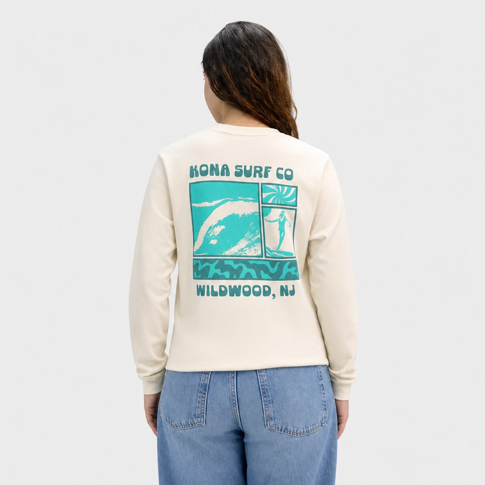 Panels of Summer Womens Long Sleeve Shirt