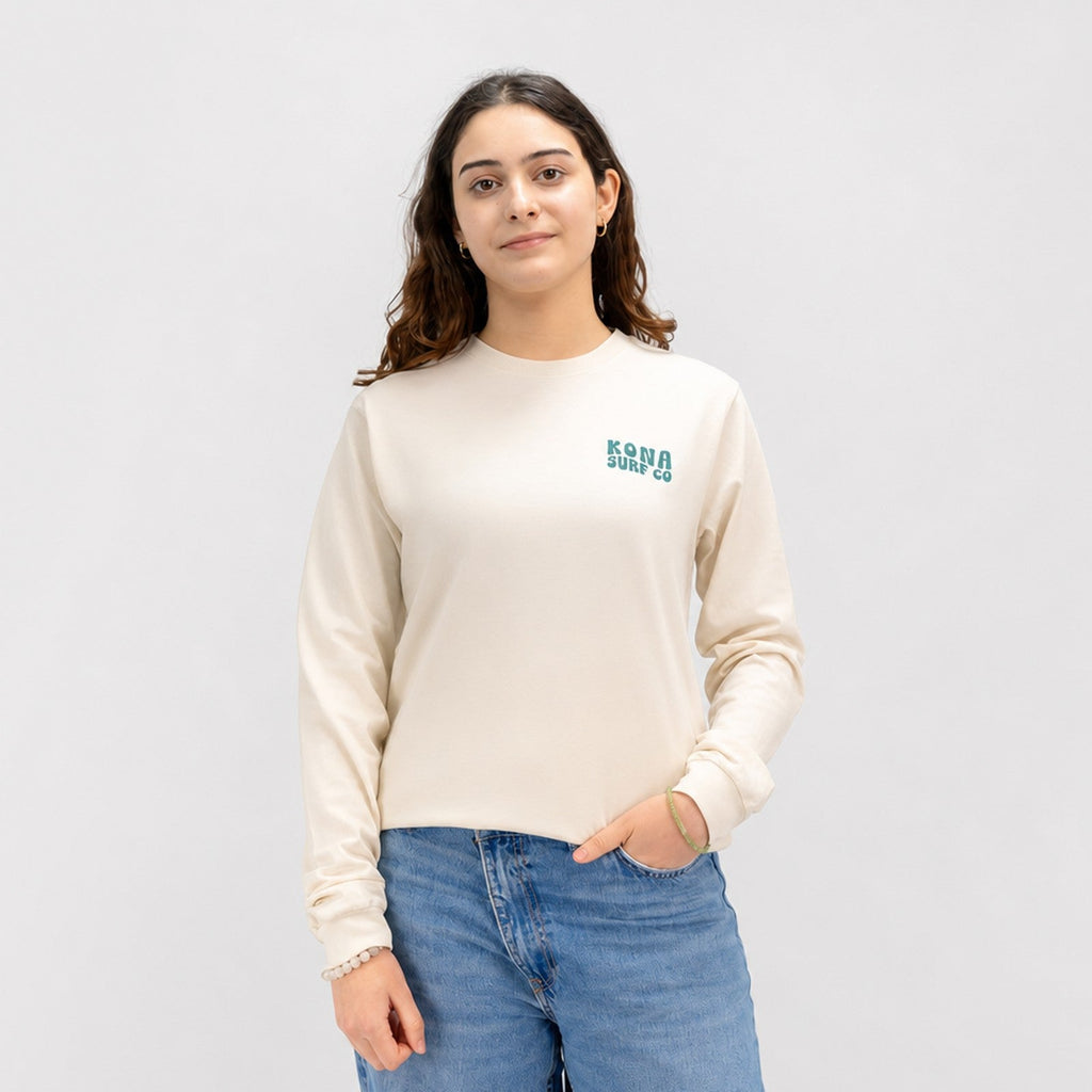 Panels of Summer Womens Long Sleeve Shirt