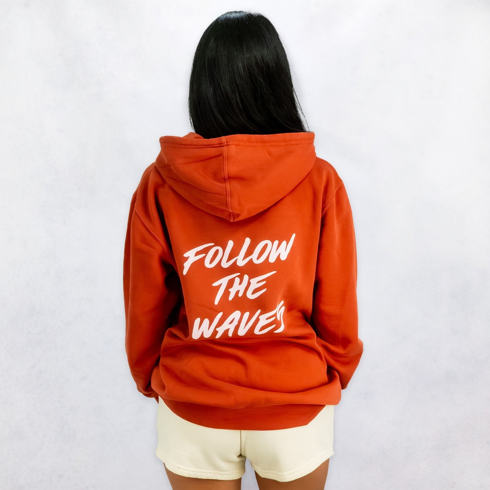 Follow the Waves Brush Womens Pullover Hoodie