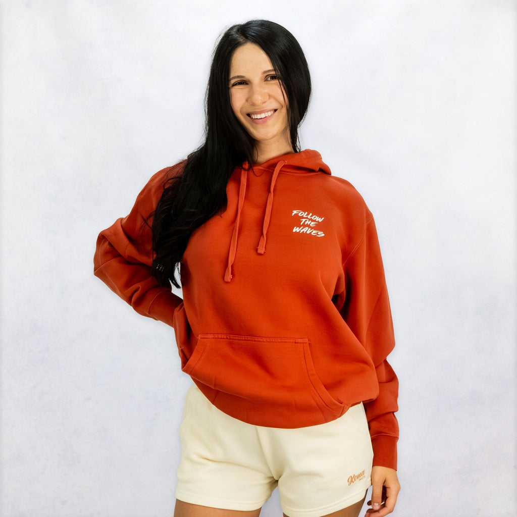 Follow the Waves Brush Womens Pullover Hoodie