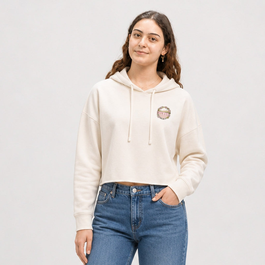 Reef Walk Womens Cropped Pullover Hoodie