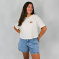 Summer Sunrise Womens Cropped T-Shirt
