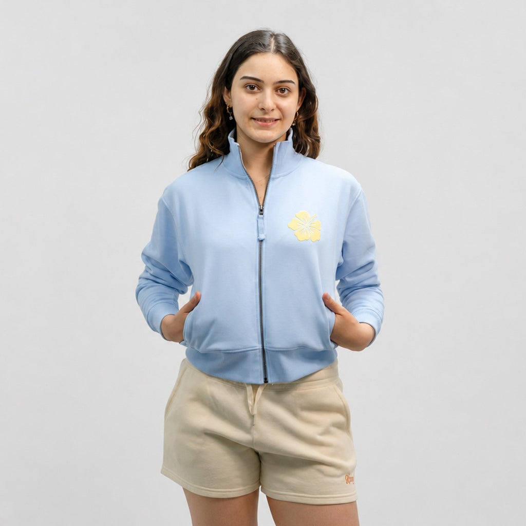Hibiscus Puff Womens Jacket
