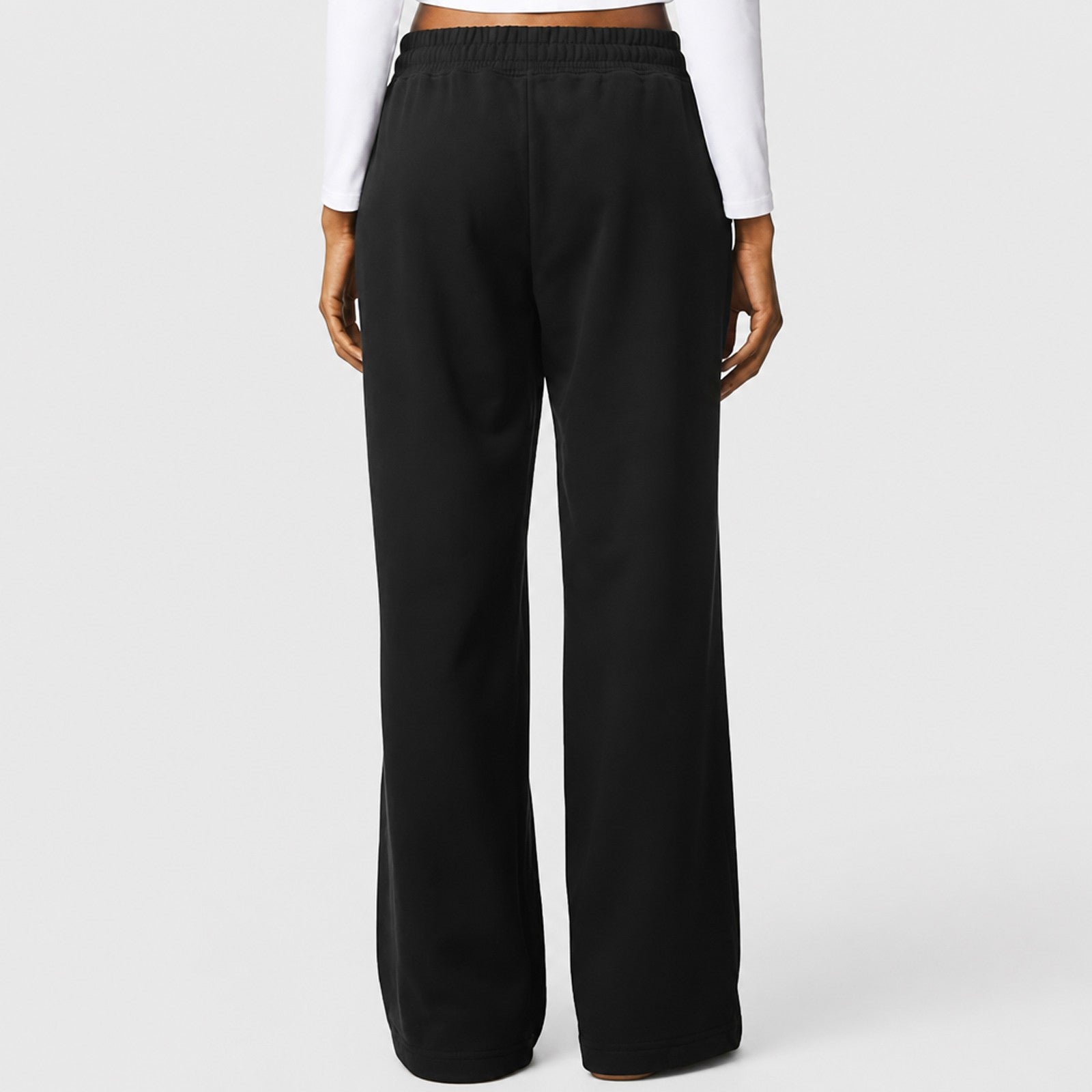 Script Wide Leg Womens Sweatpants