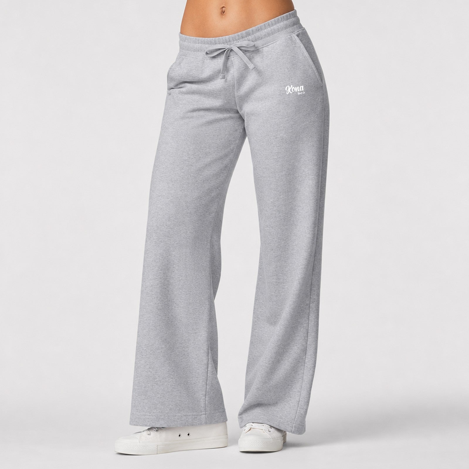 Script Wide Leg Womens Sweatpants