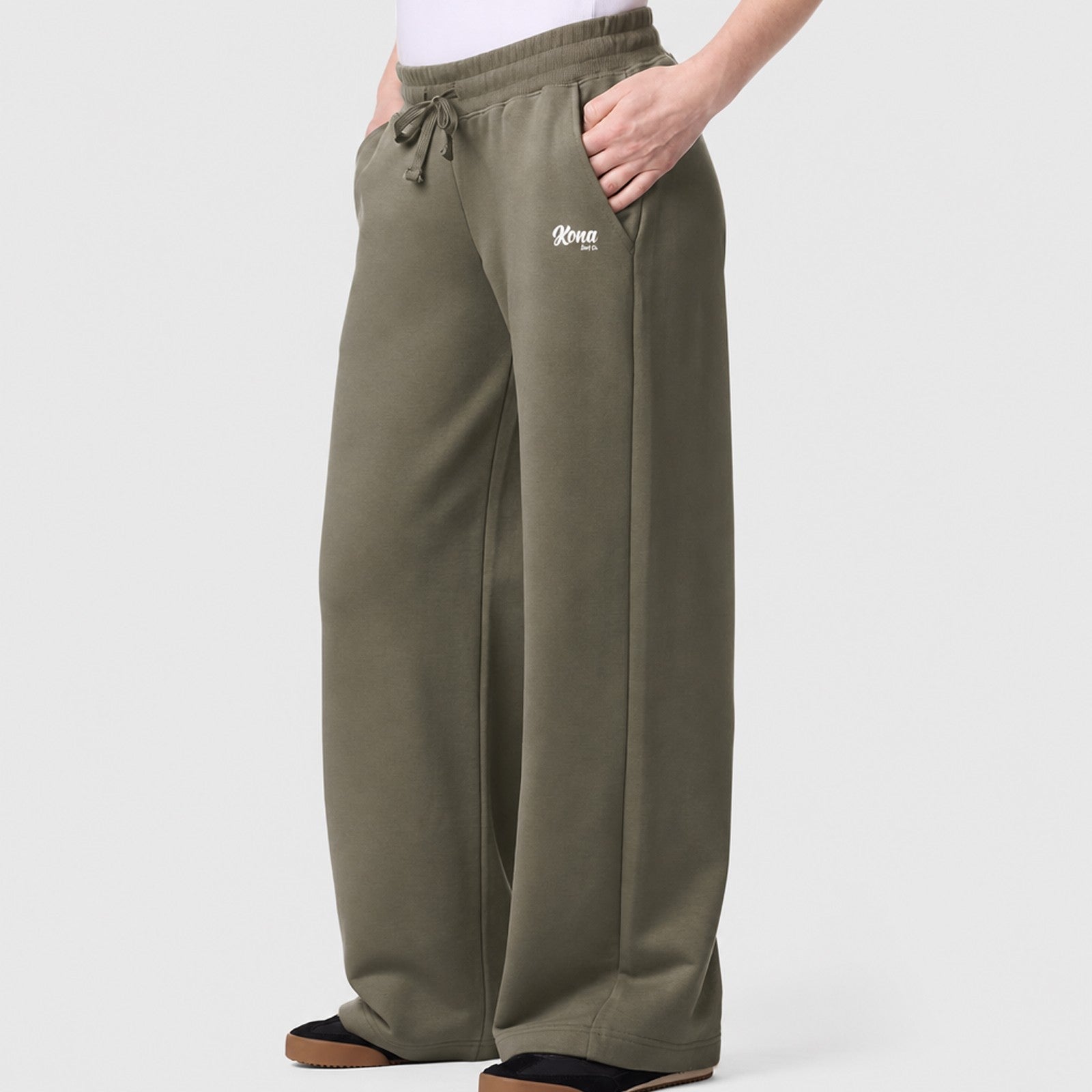 Script Wide Leg Womens Sweatpants