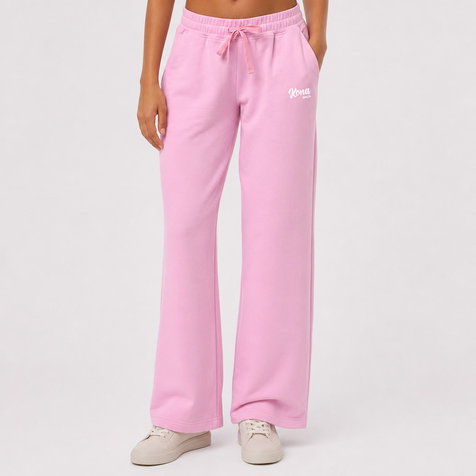 Script Wide Leg Womens Sweatpants