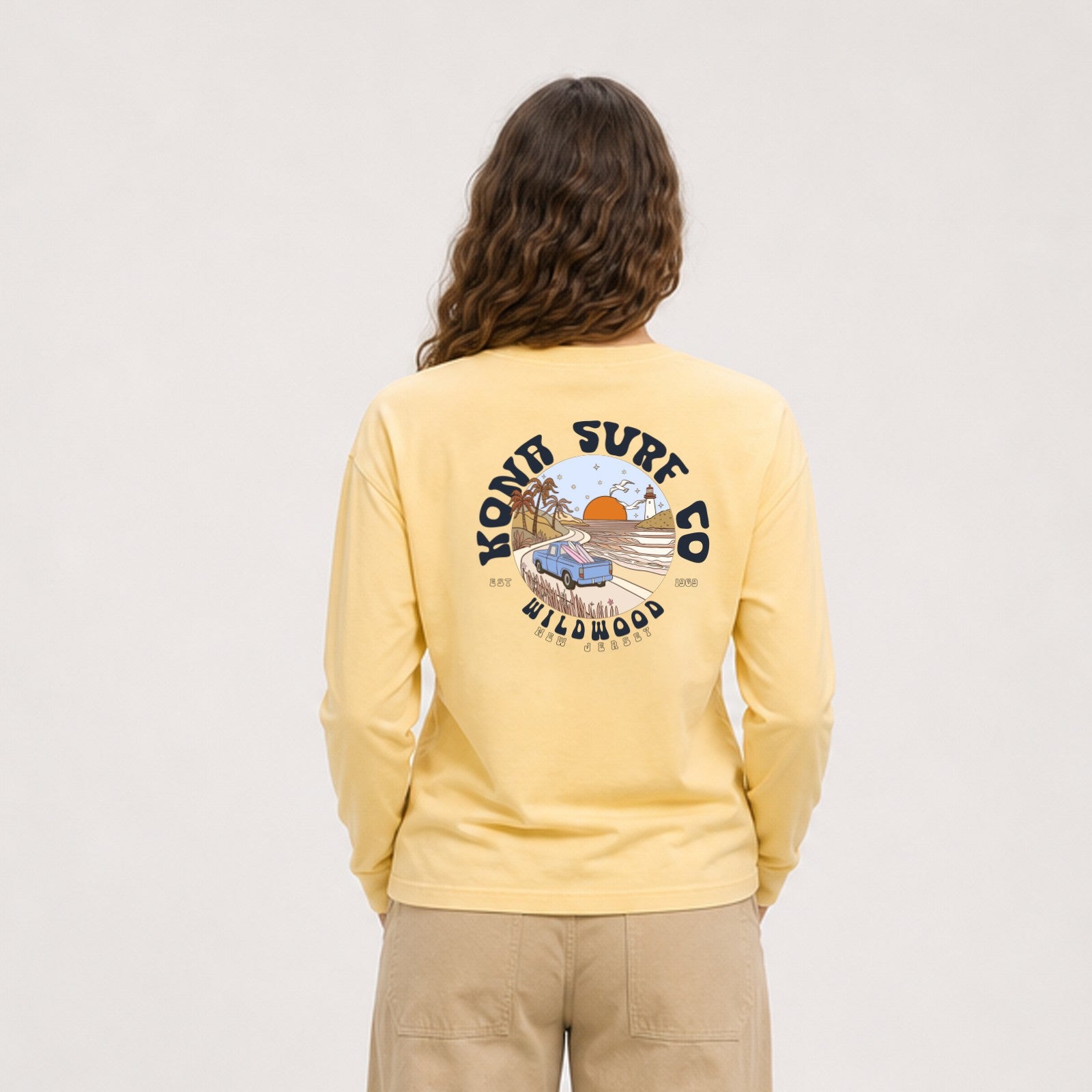 Road to the Beach Womens Long Sleeve Shirt