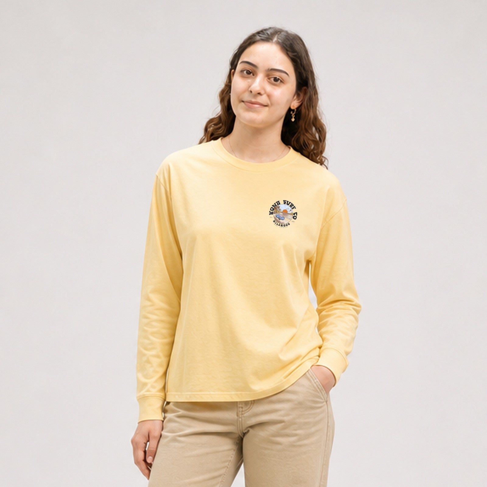 Road to the Beach Womens Long Sleeve Shirt