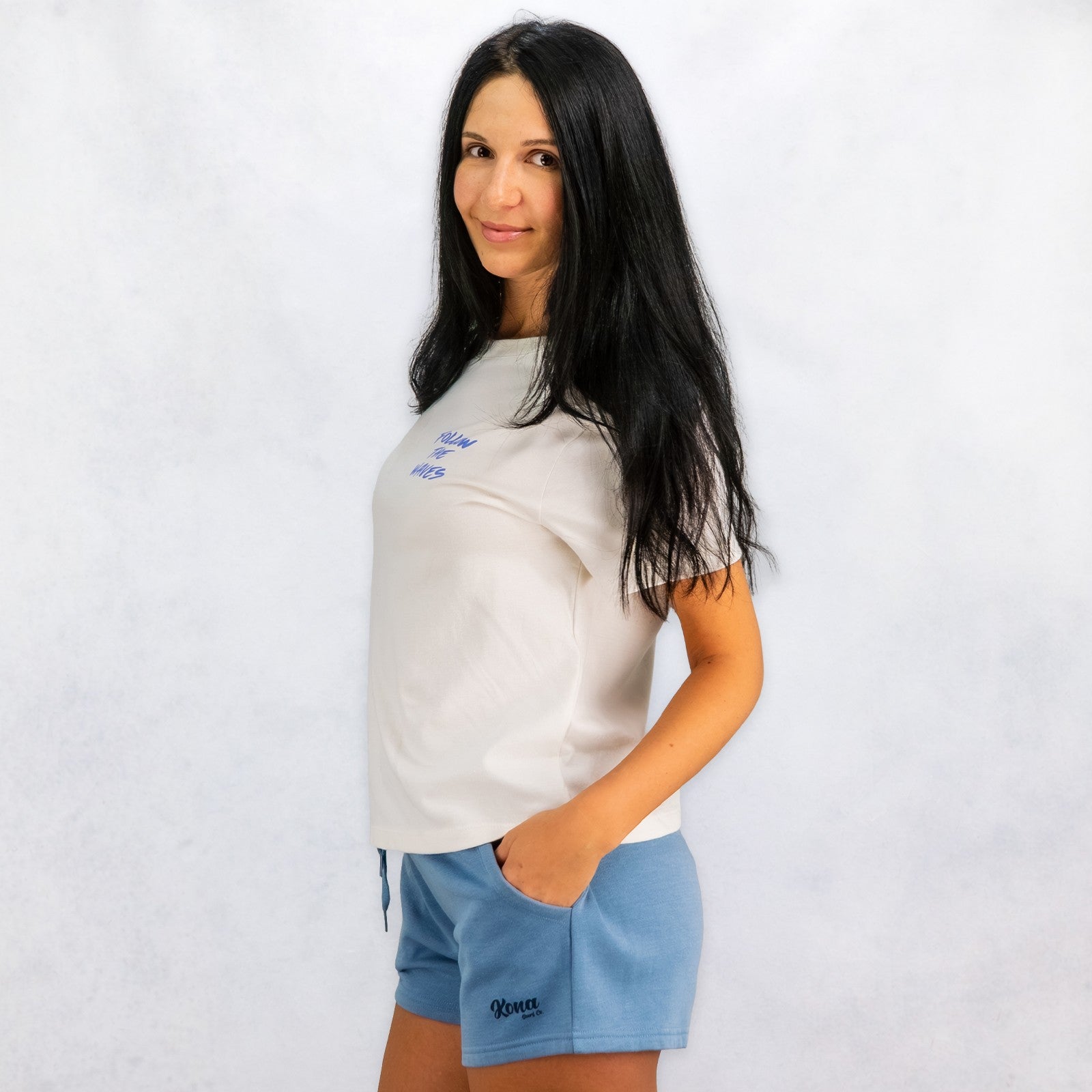 Follow the Waves Brush Womens Midlength T-Shirt