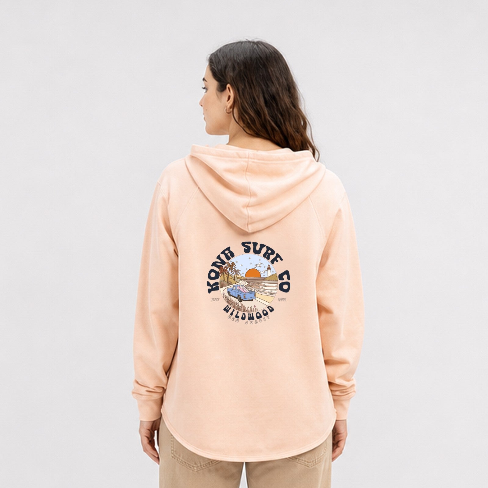 Road to the Beach Womens Pullover Hoodie