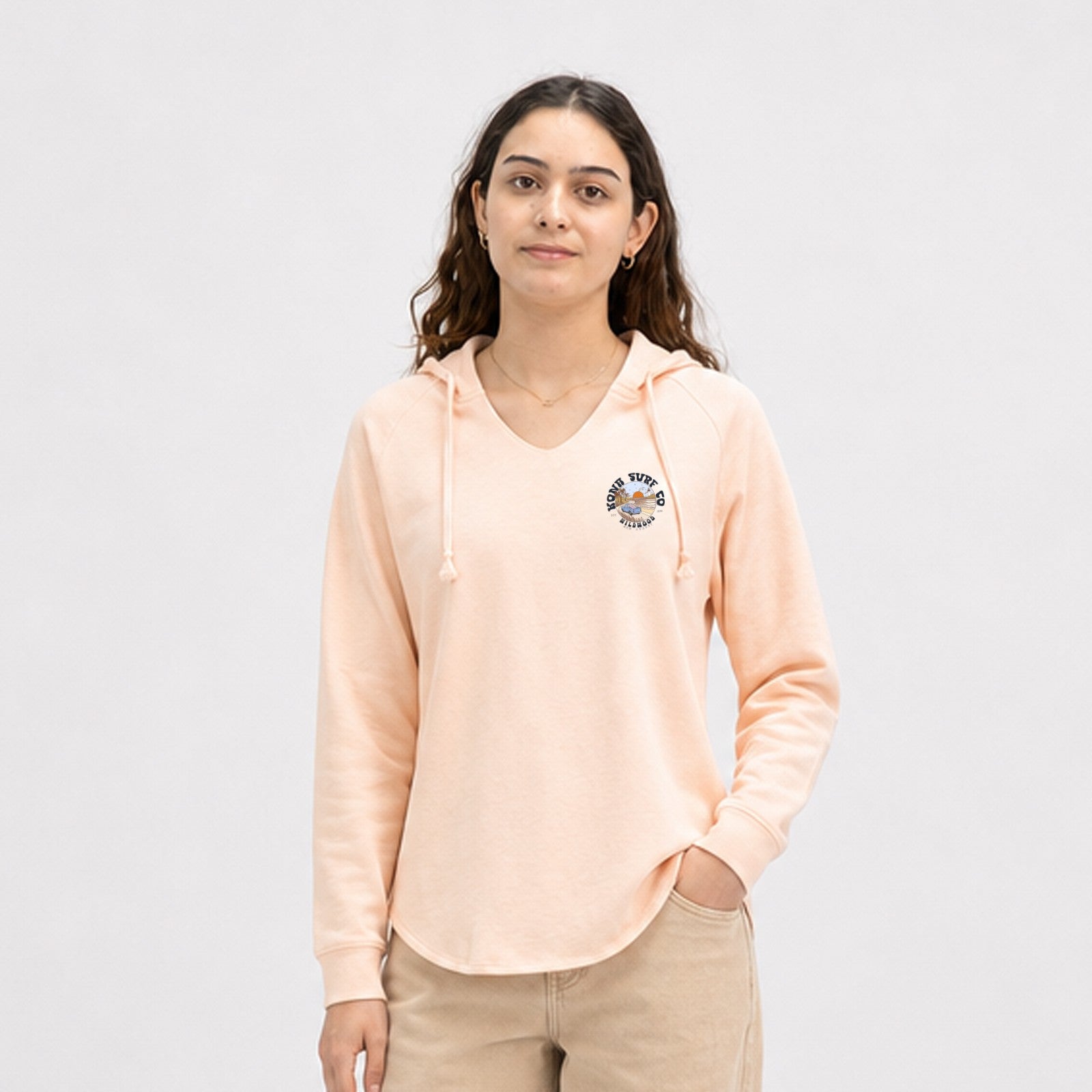 Road to the Beach Womens Pullover Hoodie