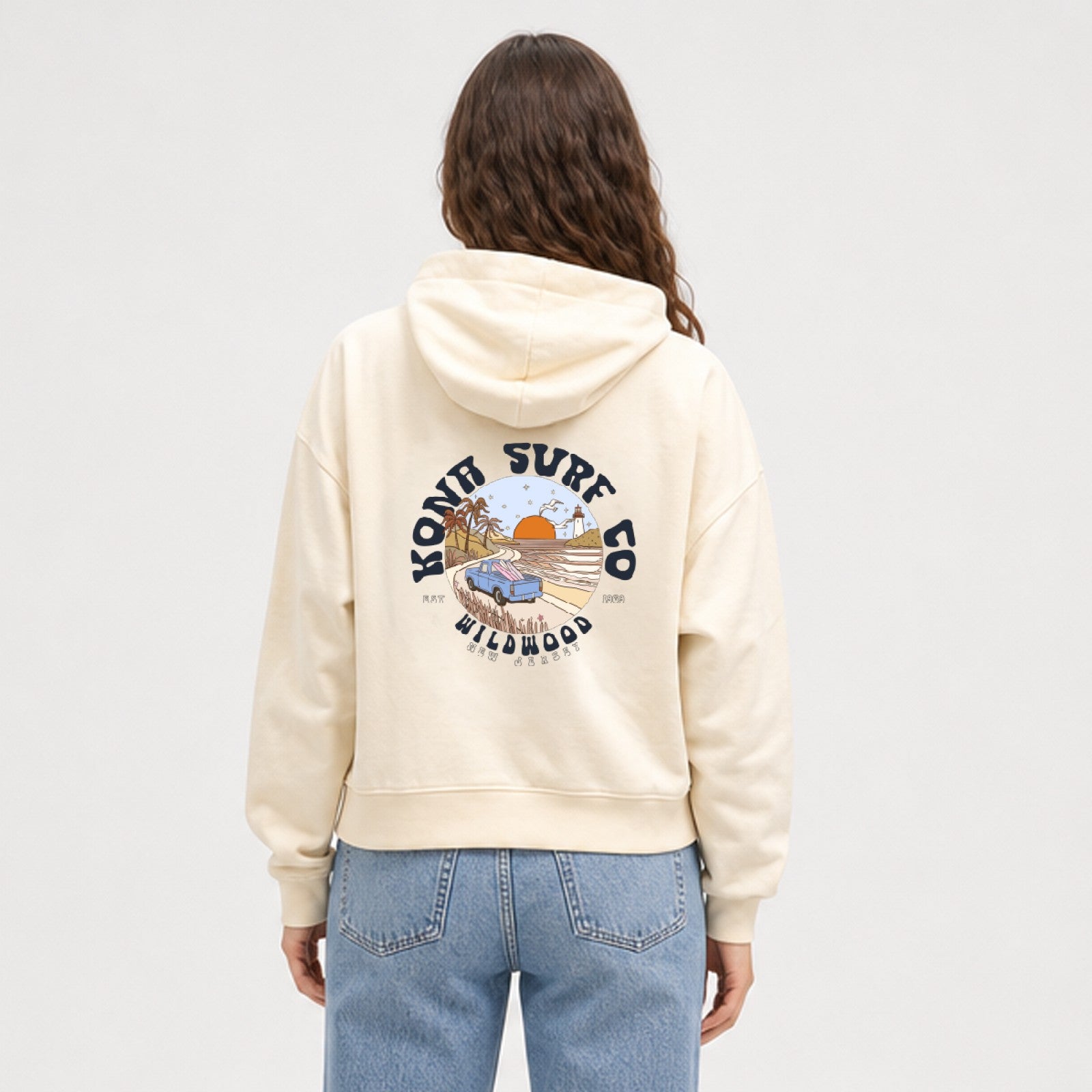 Road to the Beach Womens Pullover Hoodie