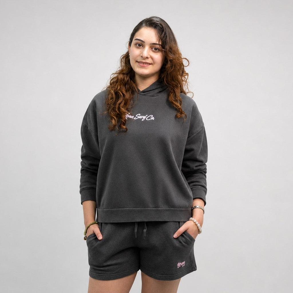 Classic Script Womens Pullover Hoodie