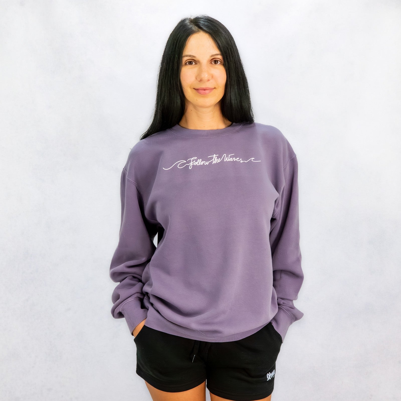Follow the Waves Womens Crew Sweatshirt