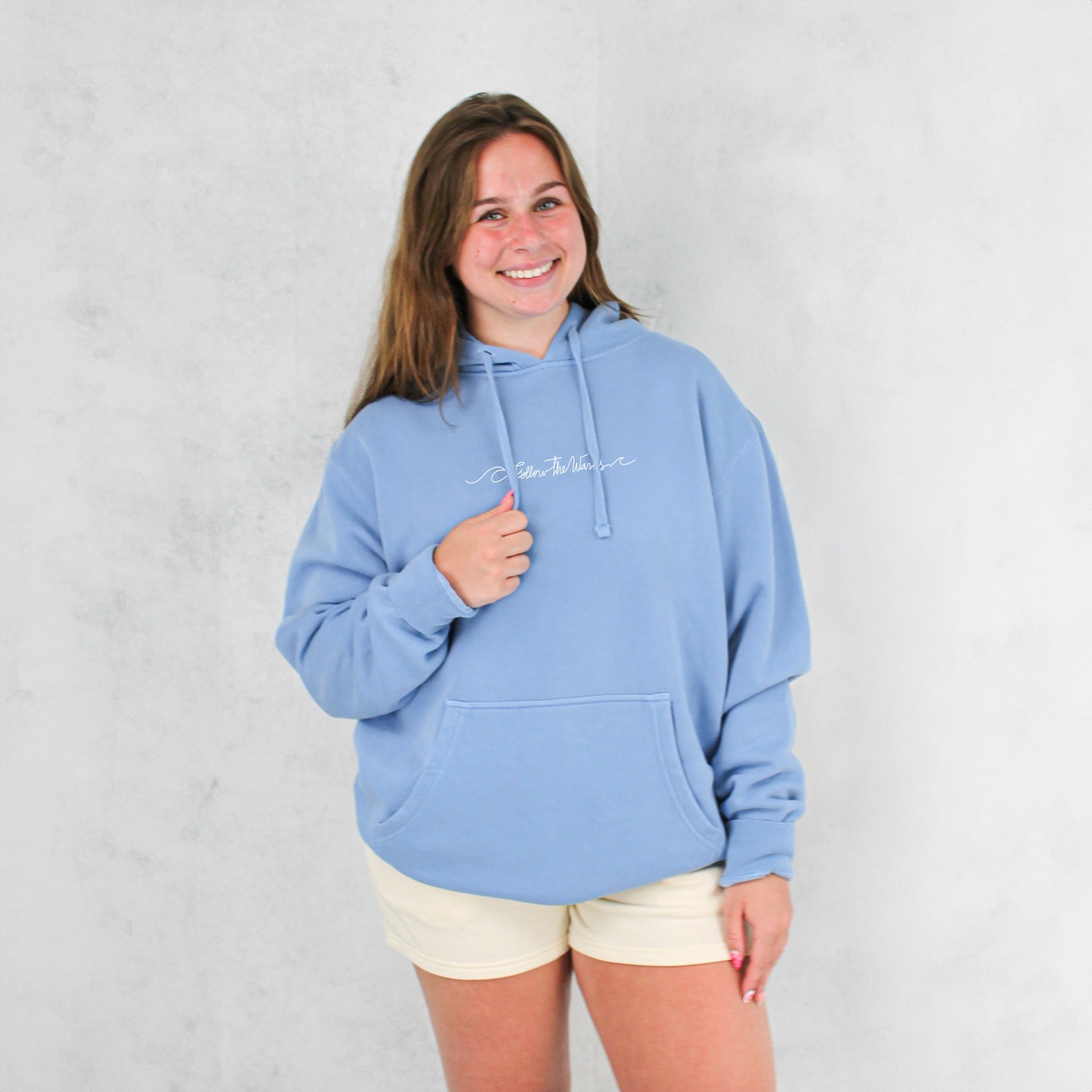 Follow the Waves Womens Pullover Hoodie