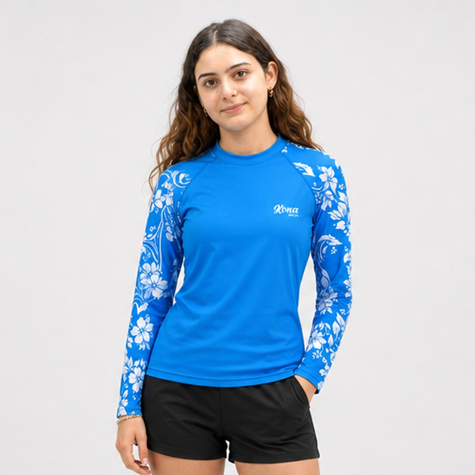 Script Stetch UV L/S Womens Rashguard