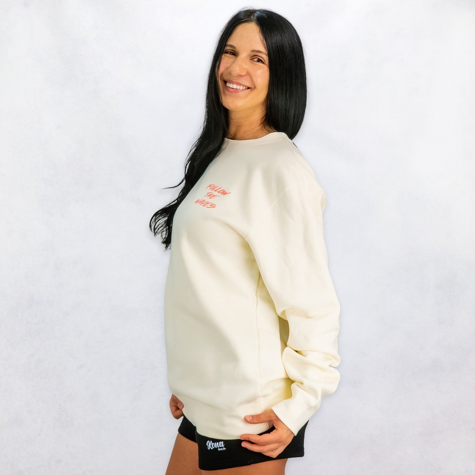 Follow the Waves Brush Womens Crew Sweatshirt