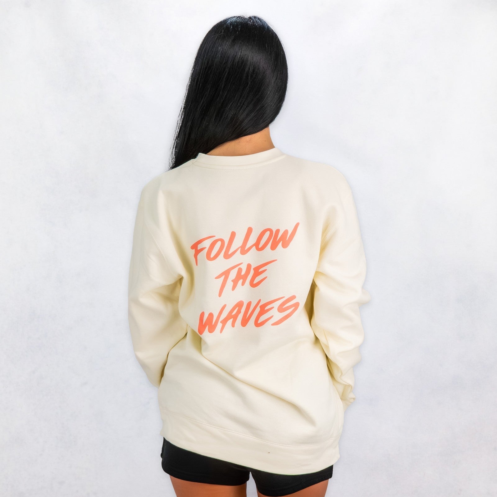 Follow the Waves Brush Womens Crew Sweatshirt