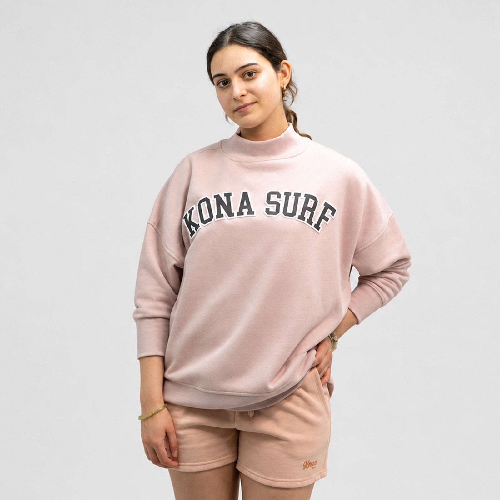 Signature Mock Womens Crew Sweatshirt