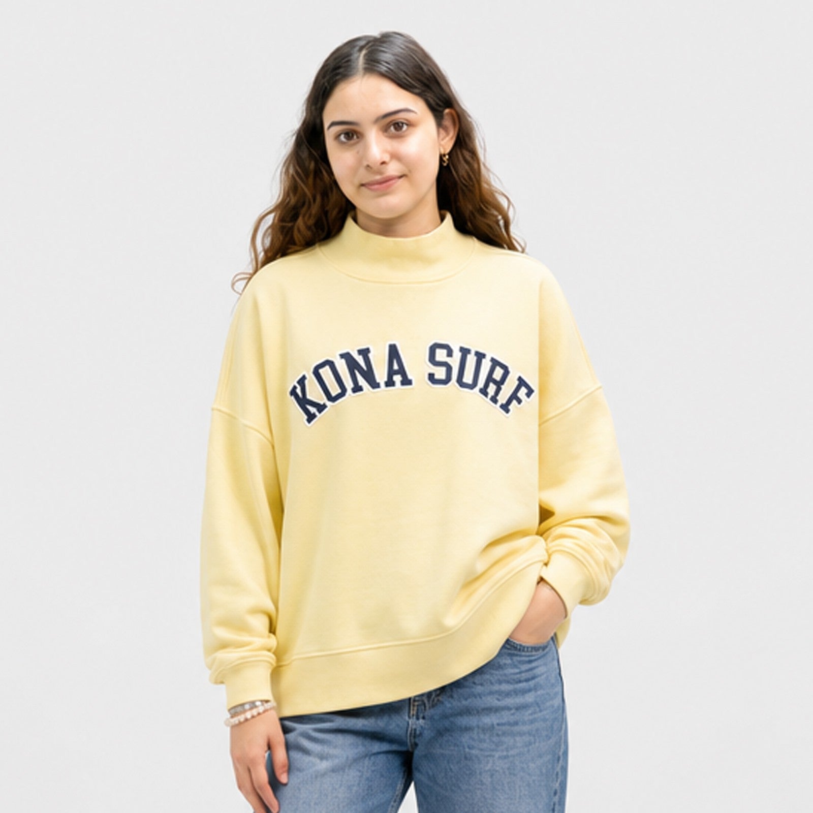 Signature Mock Womens Crew Sweatshirt