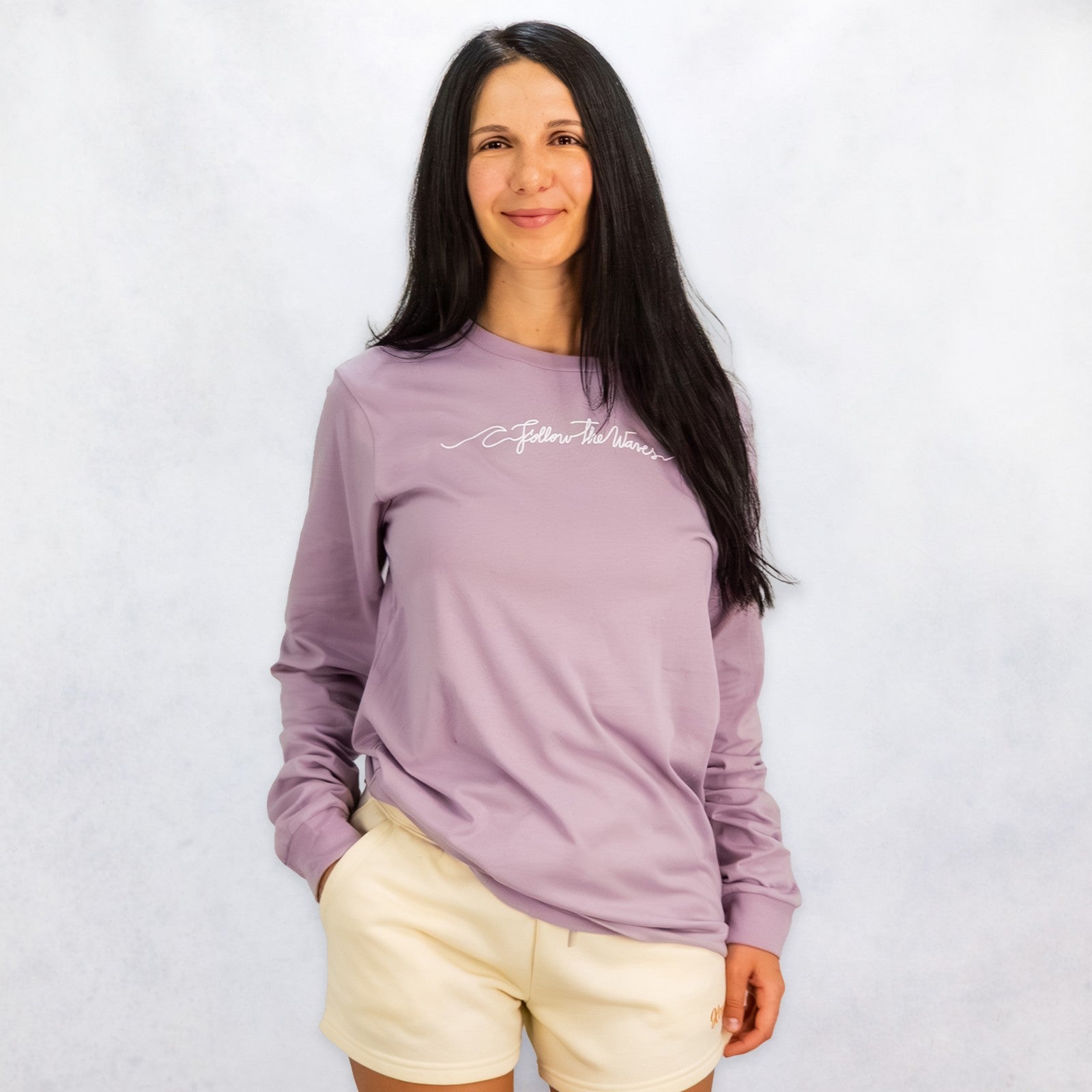 Follow the Waves Womens Long Sleeve Shirt