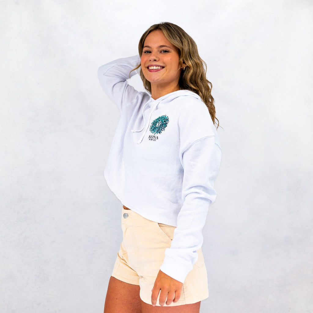 Original Sun Womens Cropped Pullover Hoodie