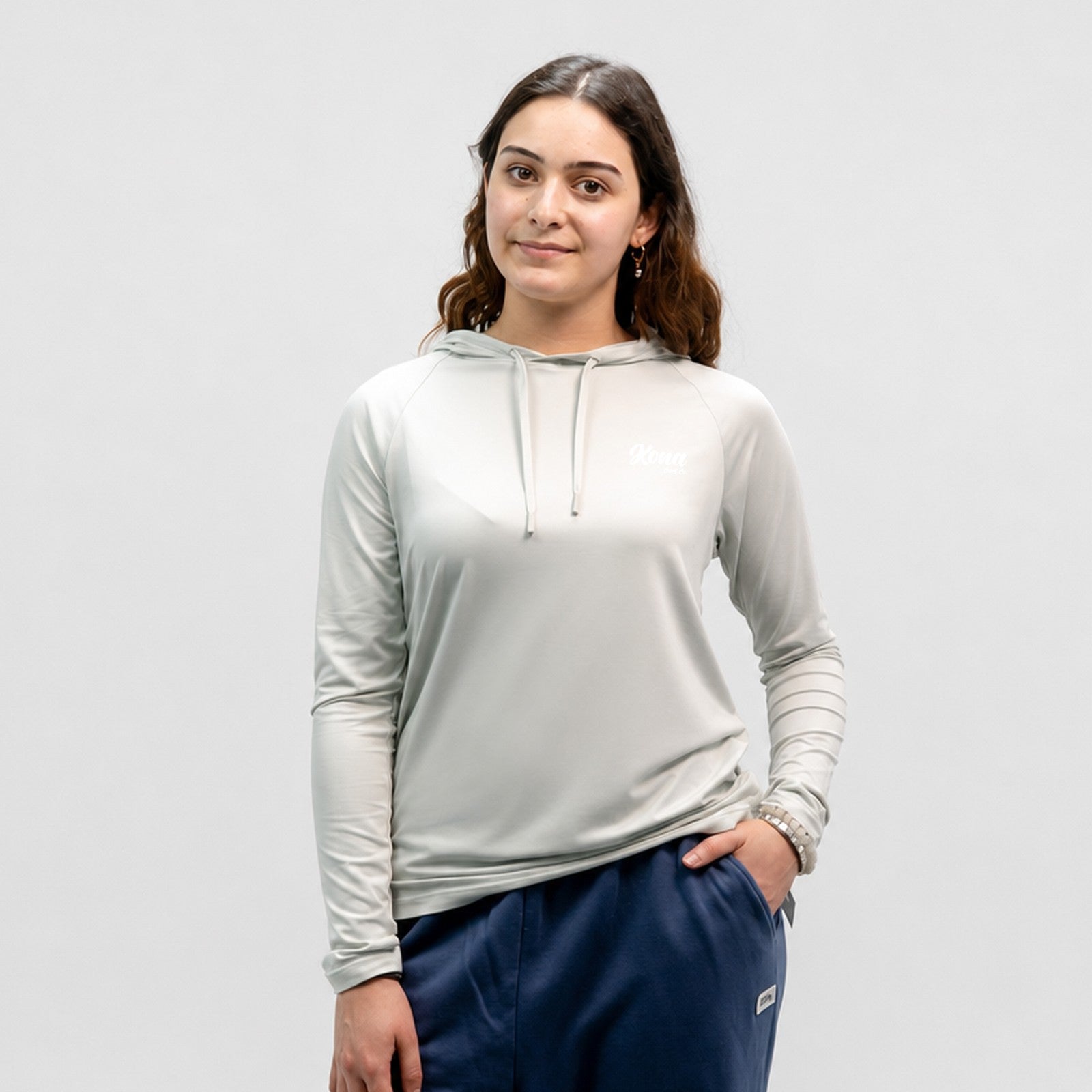 Serenity Hooded Womens UV Sun Protection LS Shirt