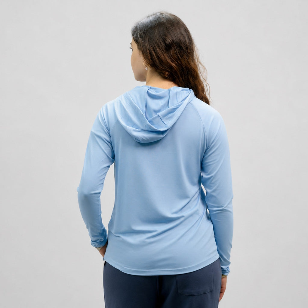 Serenity Hooded Womens UV Sun Protection LS Shirt